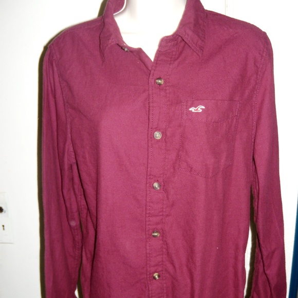Hollister Other - ‼️4/$10 Hollister Maroon Button Down EUC  Small